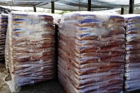 Red Mulch Pallets