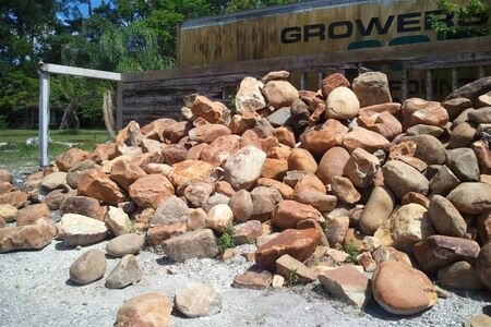 Tennessee River rock boulders